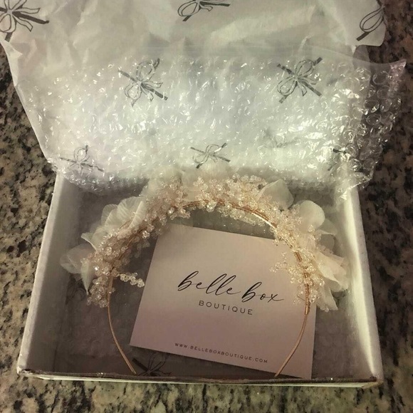 Handmade Bridal Headband / Floral Crown - Picture 4 of 4